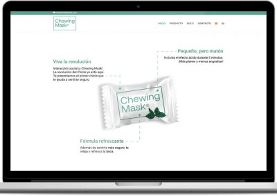 Diseño web Chewing Mask